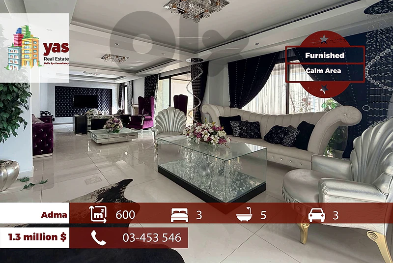 Adma 600m2 | Furnished | Panoramic VIew | High End | EH