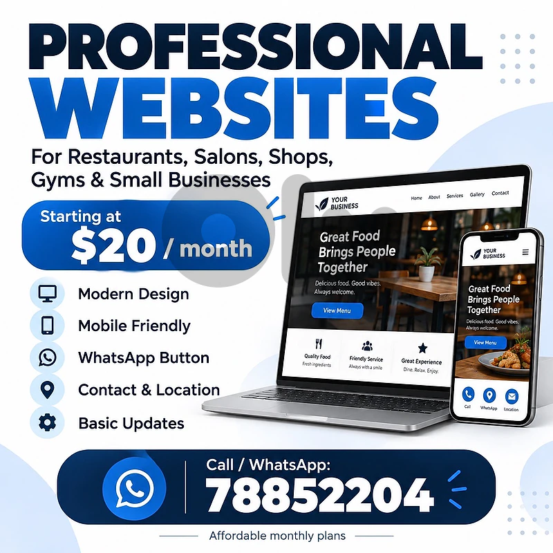 Professional Websites for Businesses