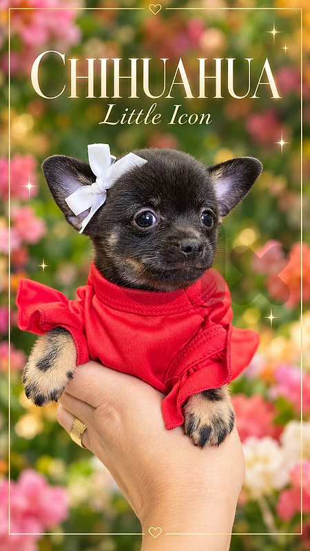 Chihuahua Black & Tan Puppies/ dog كلاب