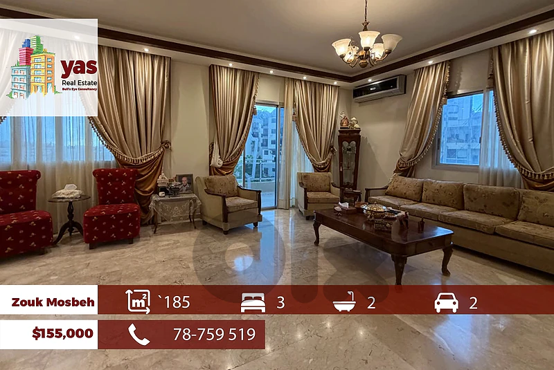 Zouk Mosbeh 185m2 | Well Maintianed | Calm Street | EH