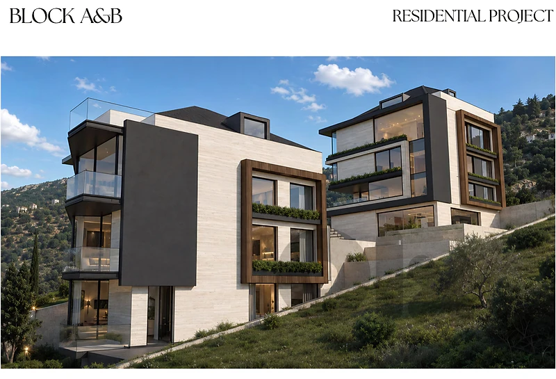 Apartment for sale in Baabdat/Under Constuction/Garden/ View