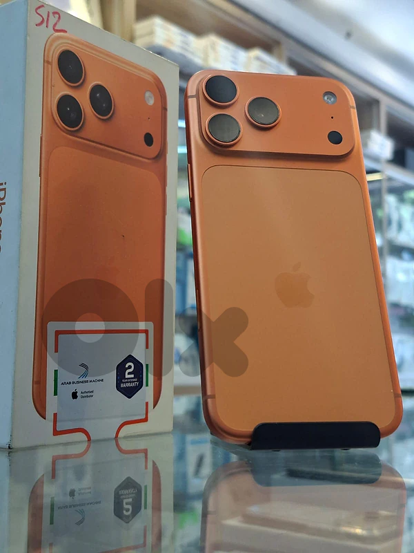 Used like new iphone 17 pro max 512 gb sim 100% 18 cycle Warranty:June
