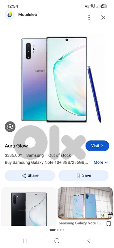 Samsung note 10 used