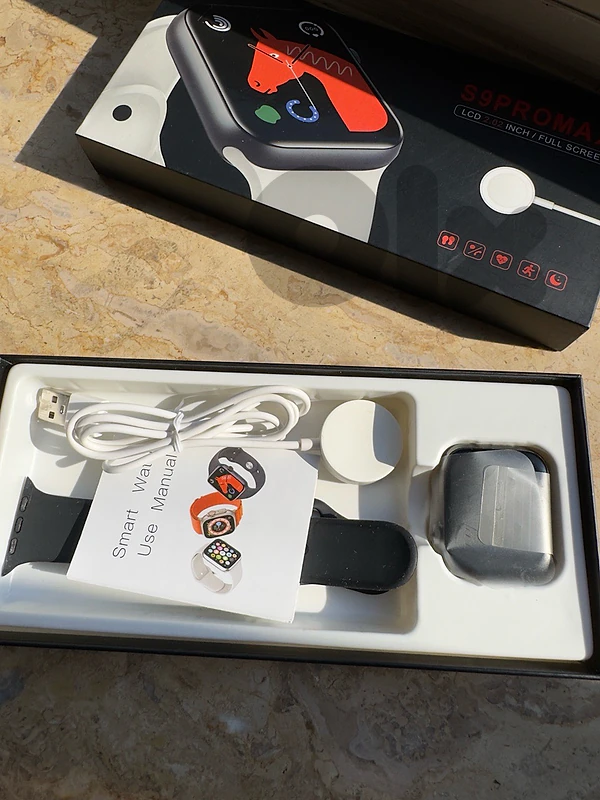 smart watch ios android 45mm stainless steel