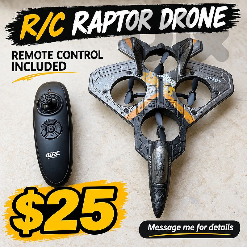 remote control up to 15m raptor