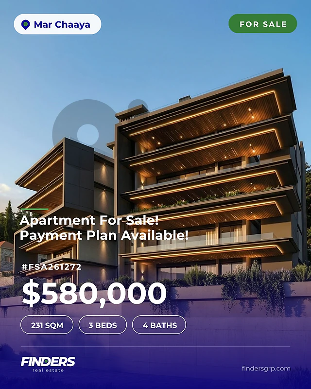 Apartment for sale in Mar Chaaya! شقة للبيع في "مارشيه"!