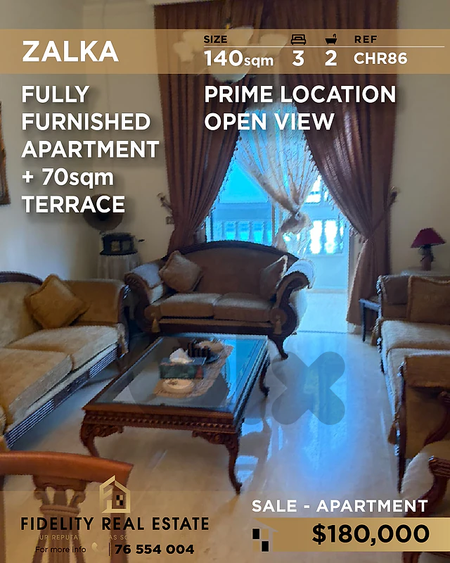 Apartment for sale in Zalka CHR86 شقة  للبيع في زلقا