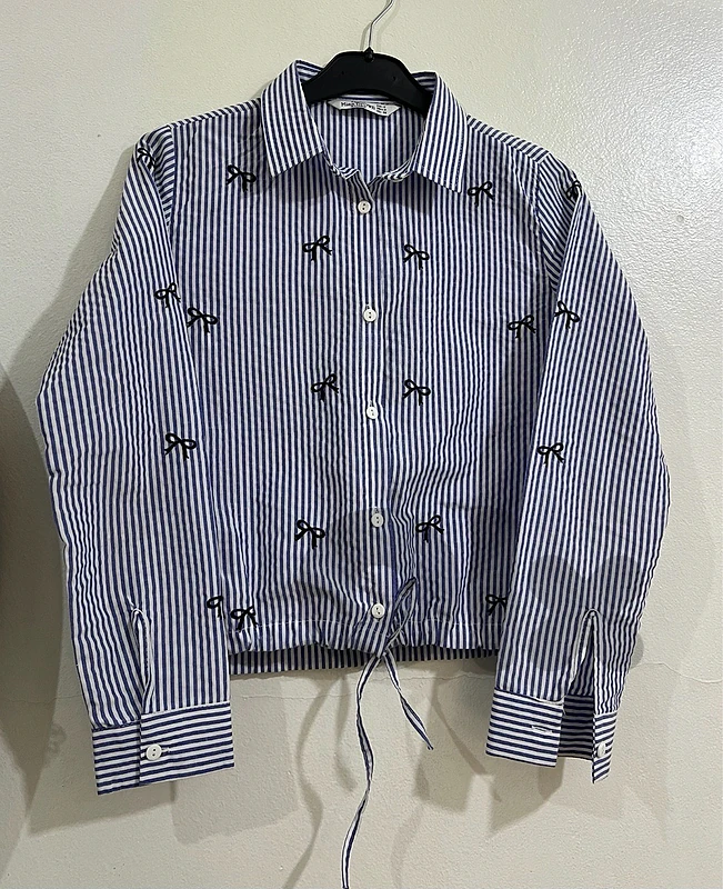 Blue & White Striped Shirt