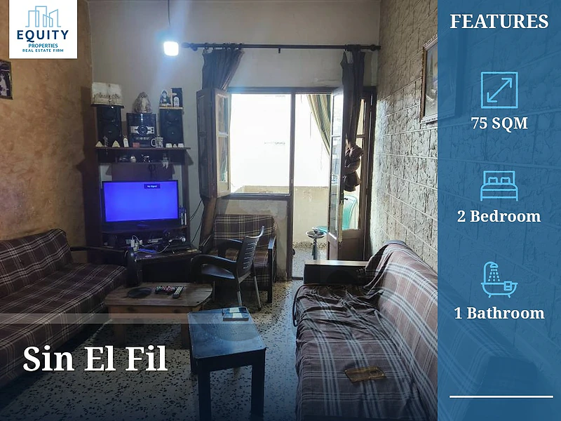 75 SQM Apartment For Sale In Sin El Fil #JS36364