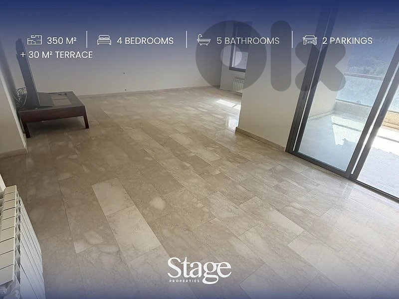 Spacious Semi-Furnished Duplex with Terrace & Mountain Views | Mansour