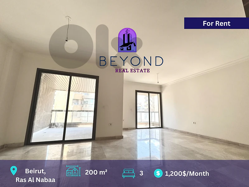 Apartment for rent in ras al nabaa  /شقة للإيجار في راس النبع