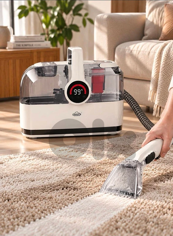 carpet and upholstery cleaner+steamer 3 in 1 UAKEEN مكنة غسيل فرش