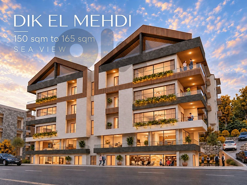 Dik el Mehdi Under Construction / 150 sqm to 165 sqm / sea view