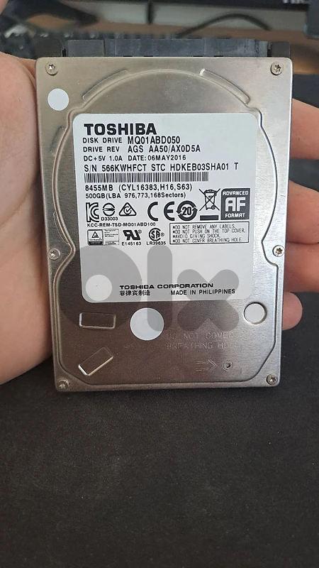 Toshiba 500GB HDD