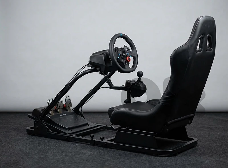 Full Logitech G29 Driving Force racing simulator