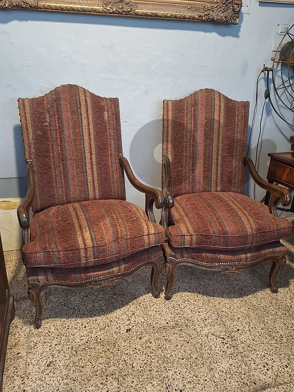 pair of european antique sofas armchairs