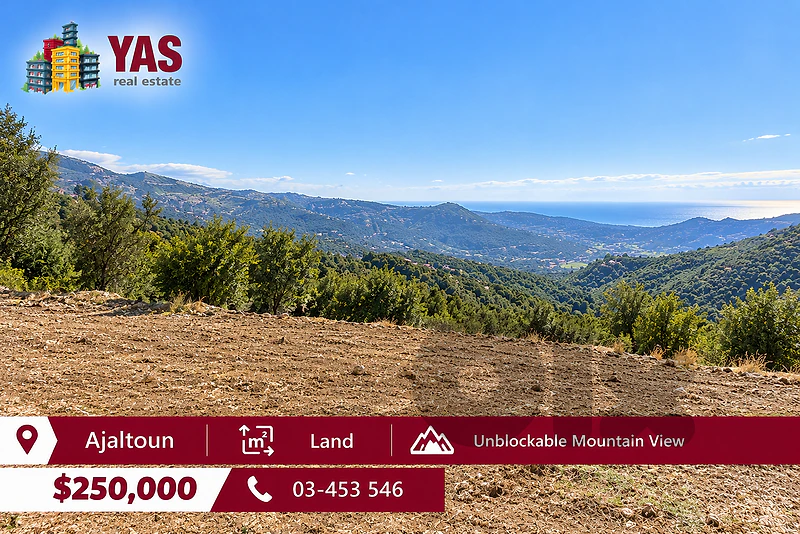 Ajaltoun 1200m2 Land | Unique Property | Panoramic View | WA |