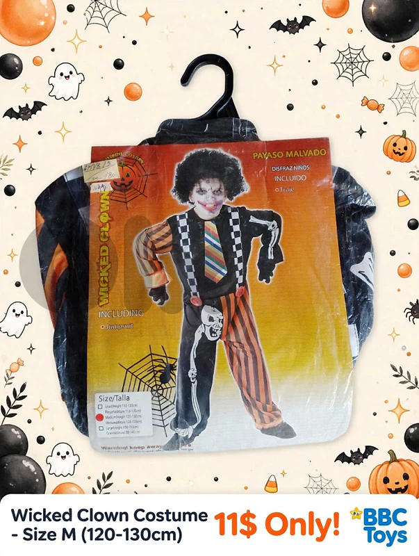 Halloween costume wicked clown