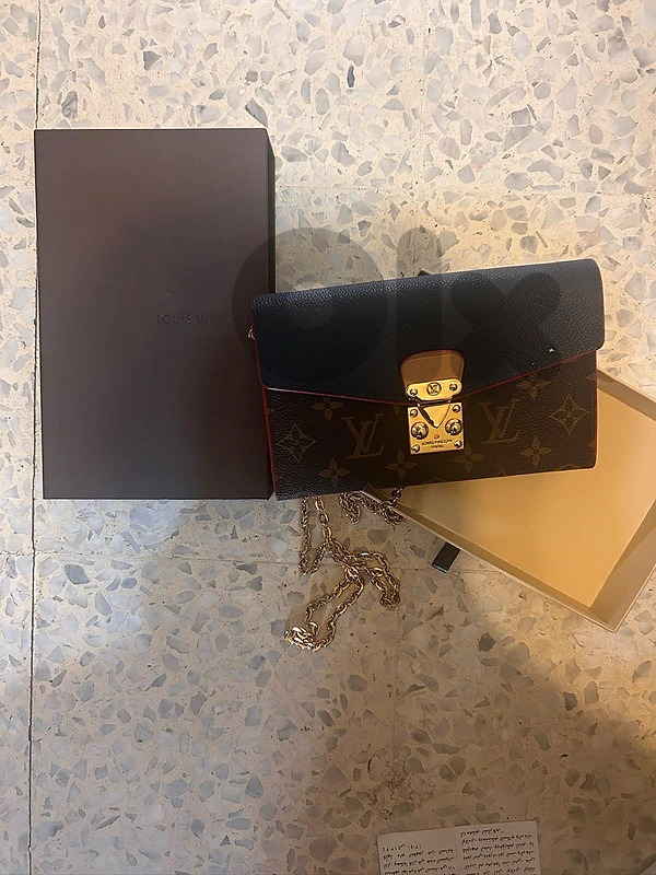 Louis Vuitton Saint Placide Monogram Noir Black Chain Shoulder Bag New Louis Vuitton Saint Placide Monogram Noir Black Chain Shoulder Bag New