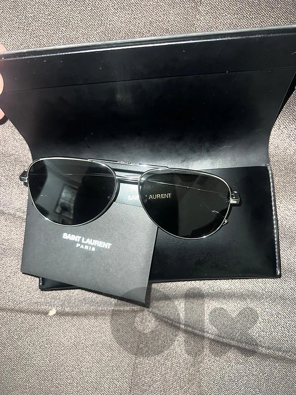Authentic sain laurent men sunglasses titanium