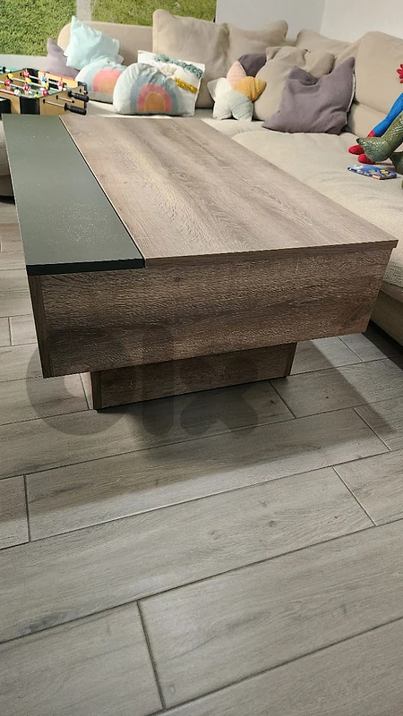 sofa corner , table and tv unit