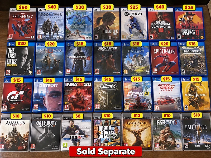 MOVING SALE - PS3 great condition with two controllers + 5 Free Games