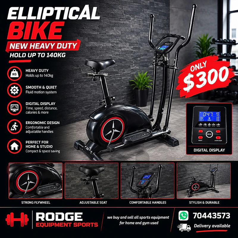 Elliptical byke new heavy duty hold up to 140kg