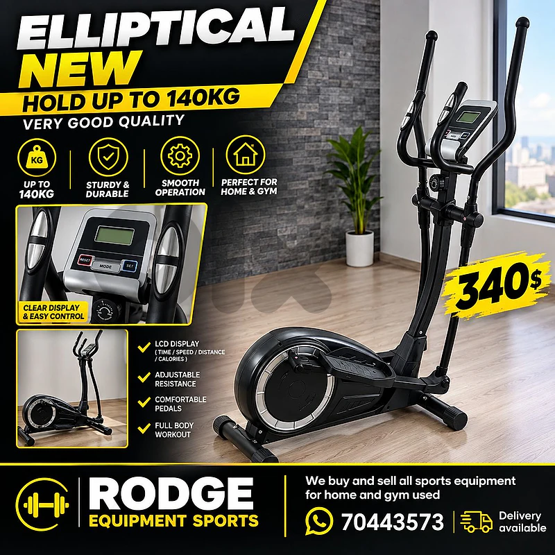 Elliptical new hold up to 140kg very good quality