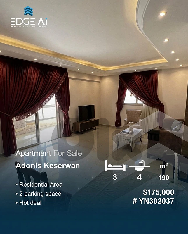 Apartment For Sale | Adonis Keserwan

Ref: #YN302037