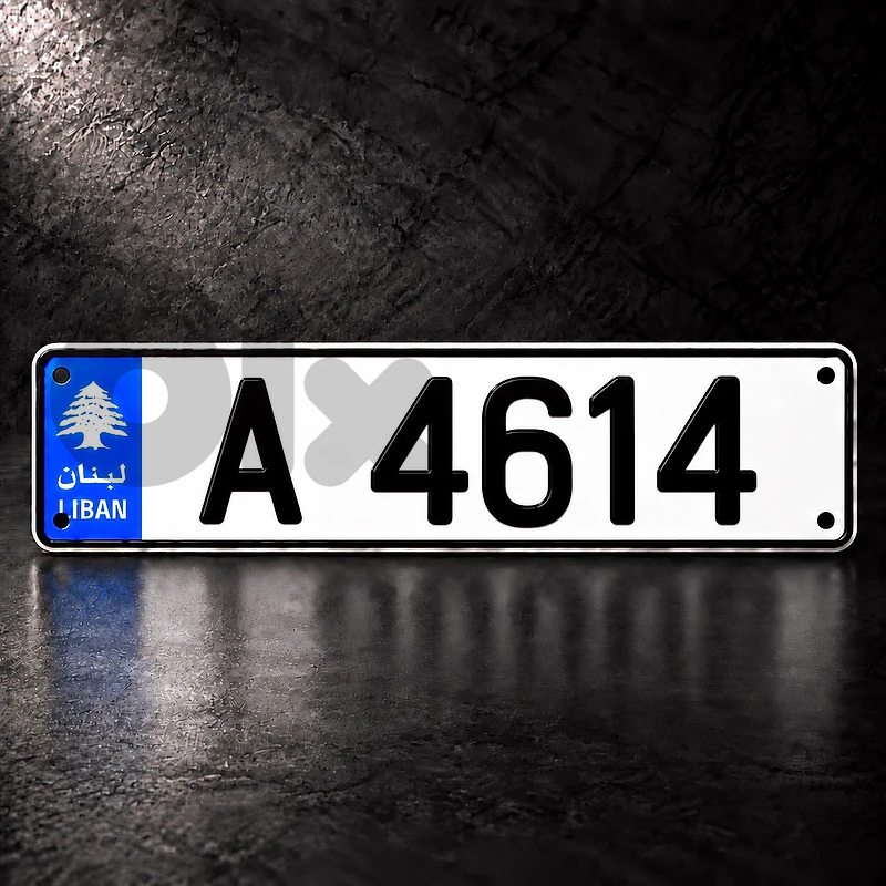 4 digits car number plate