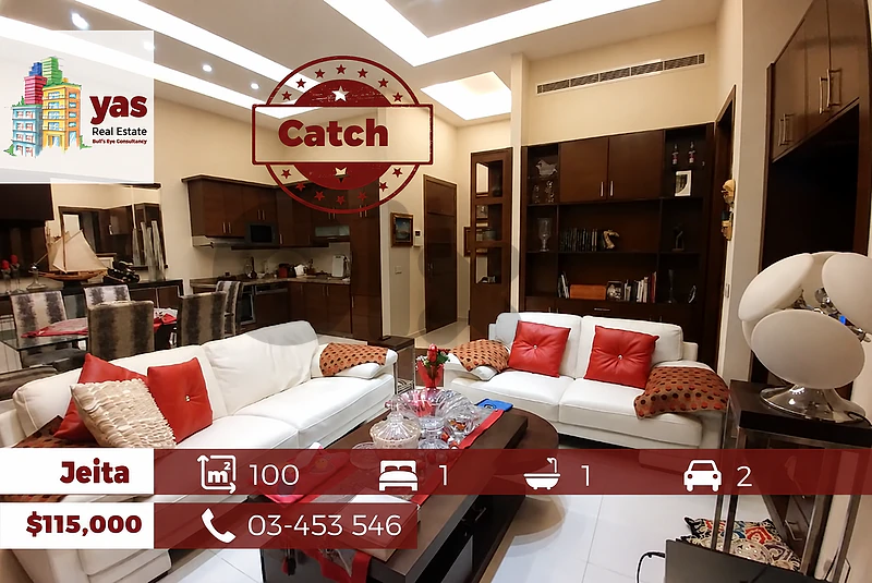 Jeita 100m2 | Designer's Signature | Fully Furnished | New |