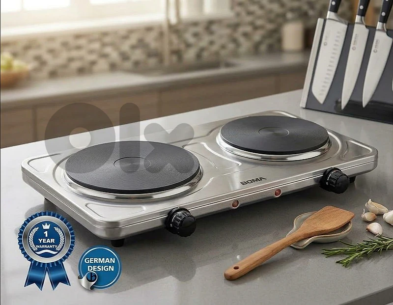 electric double burner cooker BOMA سخانة