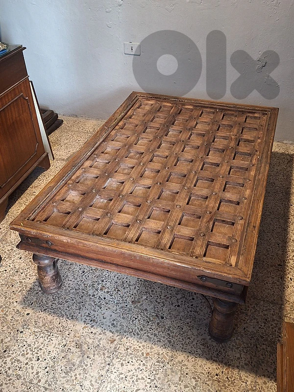 large antique solid wood coffee tables