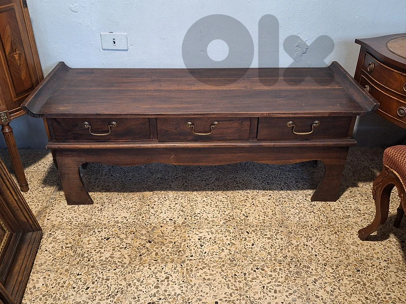antique english solid wood coffee tables