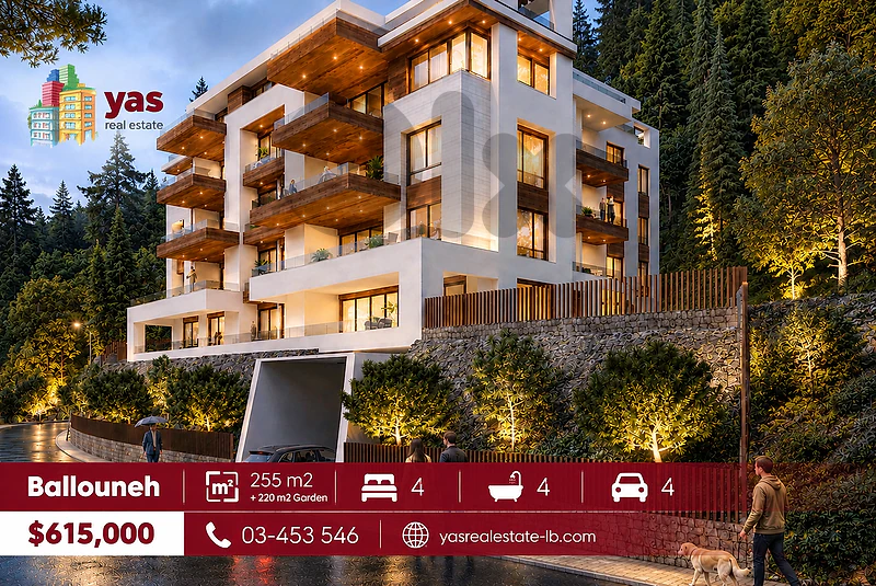 Ballouneh 255m2 | 220m2 Garden | High-End | Under Construction | OTS |