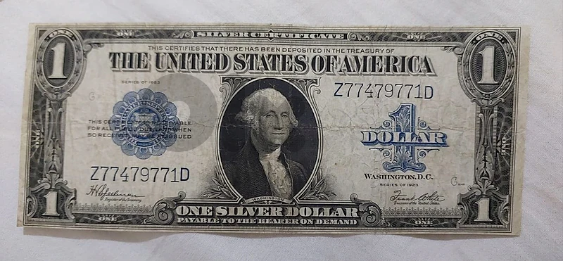 USA Large Banknote year 1923 memorial for President George Washington