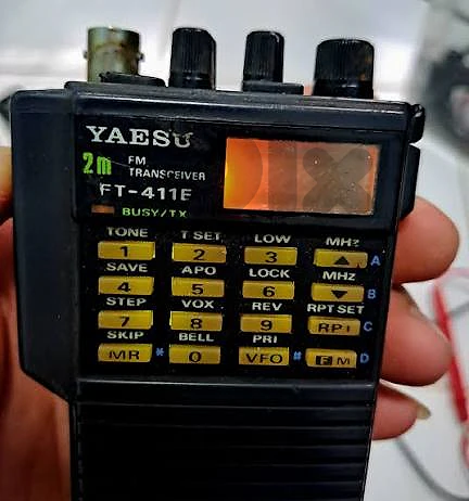 Yaesu handy FT411, linear amplifier with antennas