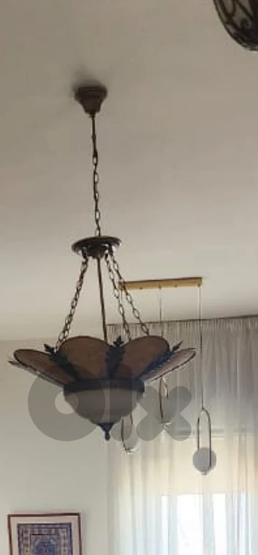 Bronze Tiffany-Style Chandelier – ثريا برونز ستايل تيفاني