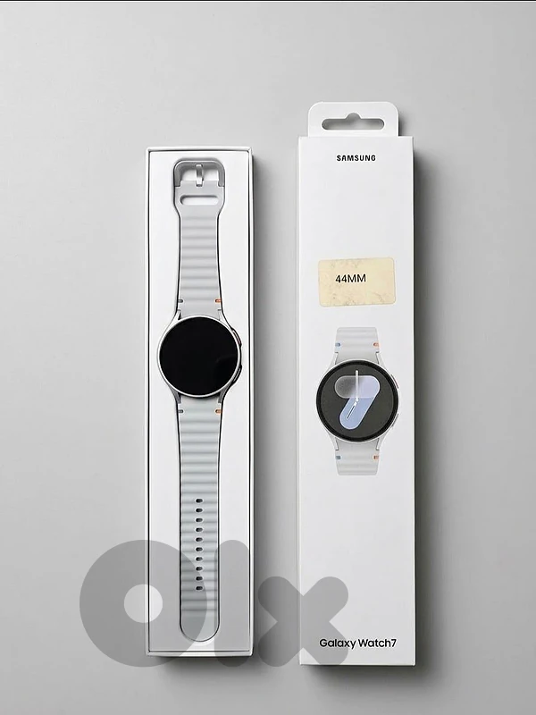 Samsung Watch7 44mm – Light Gray | Box + Charger + Screen Protector