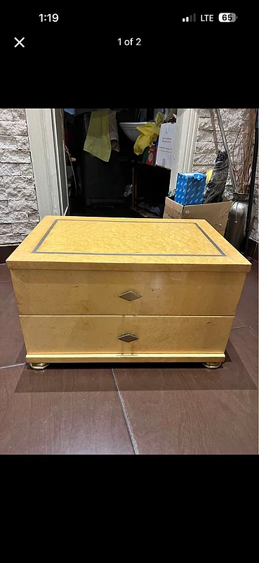 pair of vintage bedside cabinet made in italy 1970's