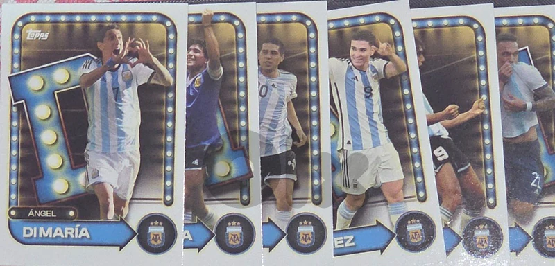 Topps Argentina 2026– "Name in Lights" Insert Lot (6 Cards)