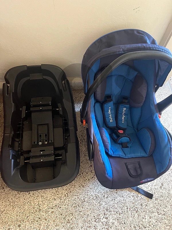 car seat and stroller