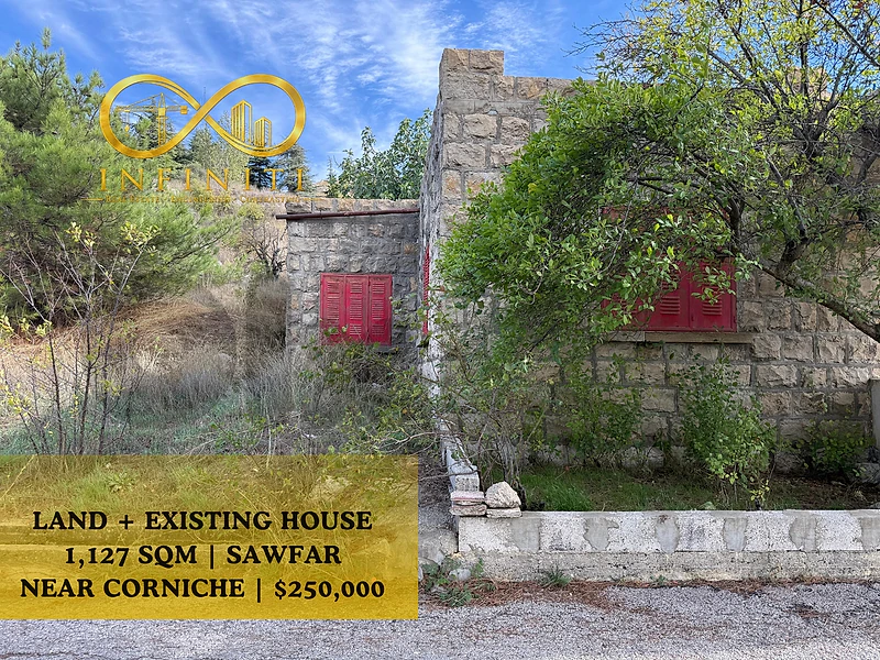 1,127 SQM Land + 120m House in Sawfar | Near Corniche | Mountain View