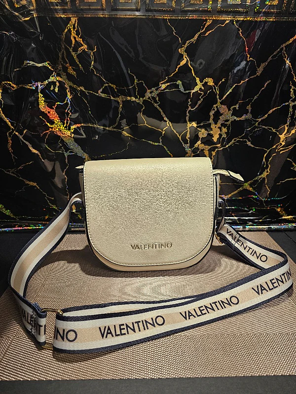 chic Valentino Bags Cous Crossbody Bag in ecru