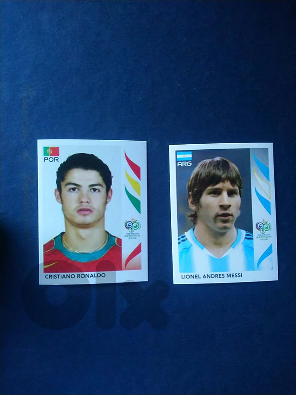 Cristiano Ronaldo & Lionel Messi Panini World Cup 2006 – Stickers
