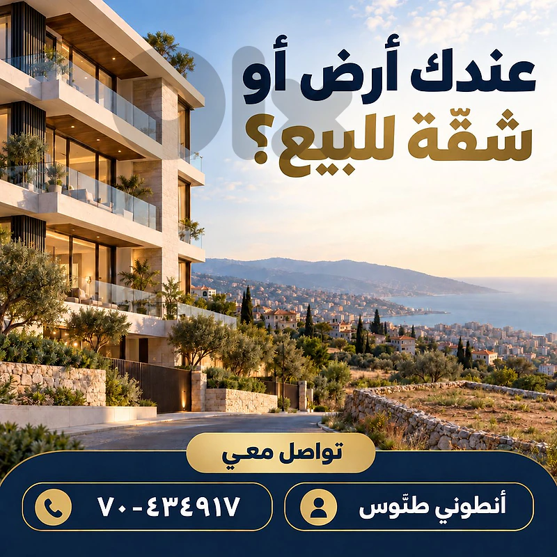do you have a land or an appartment to sell?