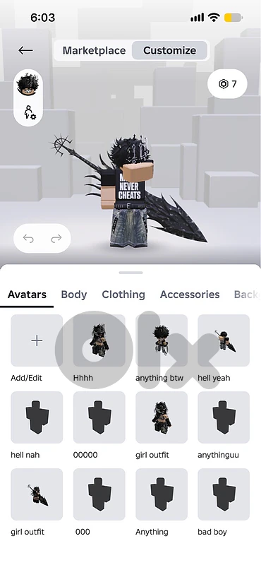 roblox account for sell