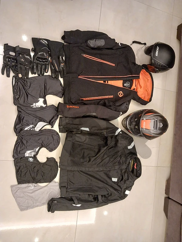 Like New Bike Gear Set: LS2 & Axxis Helmets, Jackets, Gloves