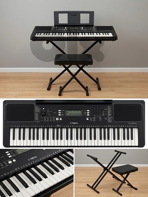 Yamaha PSR-E363 Keyboard + Adjustable Stand & Bench Set