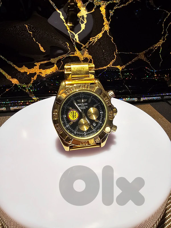 Breitling Gold Tone Swiss army edition Breitling Gold Tone Swiss army edition